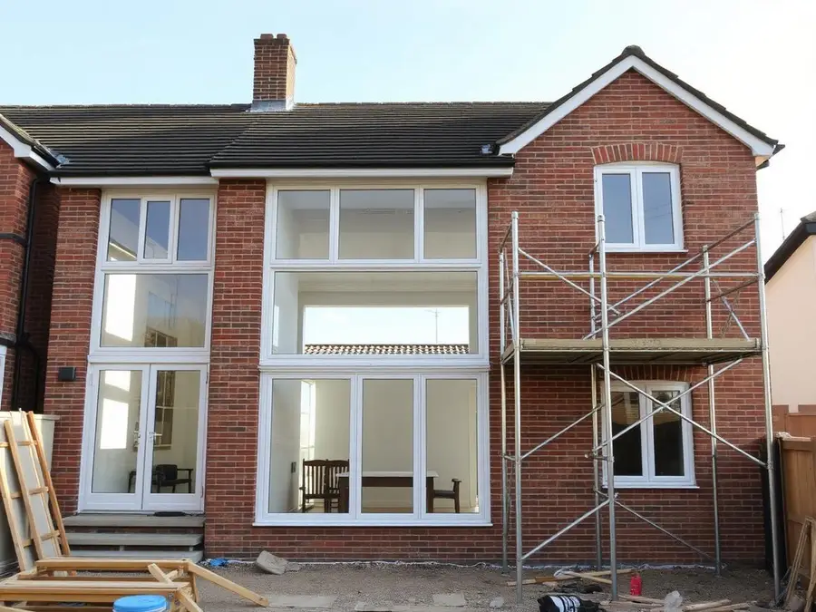 Completed rear extension by Kingston Contractors
