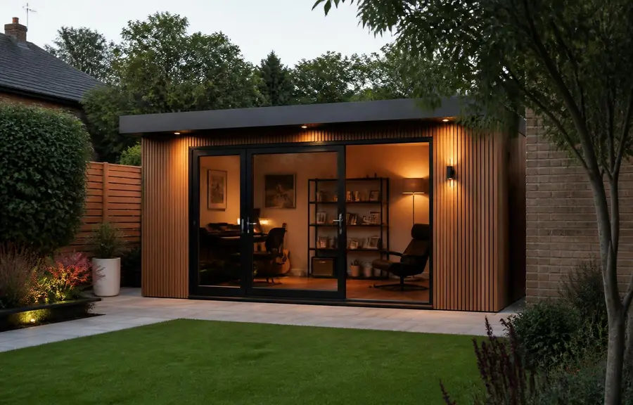 Bespoke garden room build managed by Kingston Contractors in West Sussex